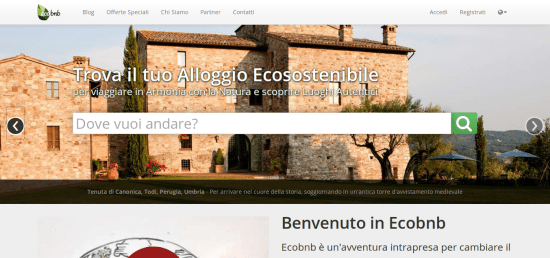 Ecobnb, Primo Portale Dei B&b Green Certificati